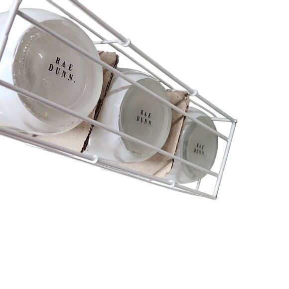 Rae Dunn Set of 3 Easter Candle Jars with Holder Rack Sept 4 2017 - Picture 5 of 7